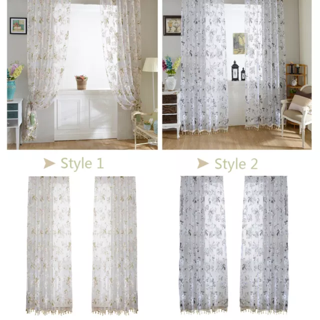 Window Decor Window Valance Window Screen Privacy Drapes Semi Crinkle Curtain