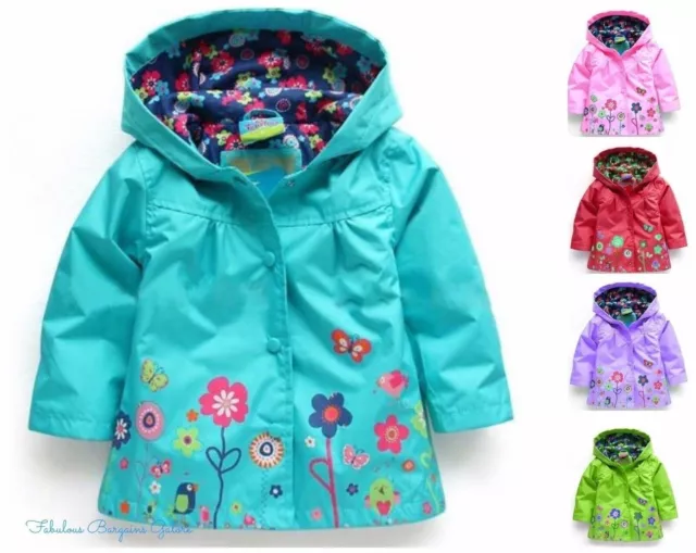 New Baby Girls Jacket Toddler Hooded Flower Lightweight Autumn Kids Summer Coat