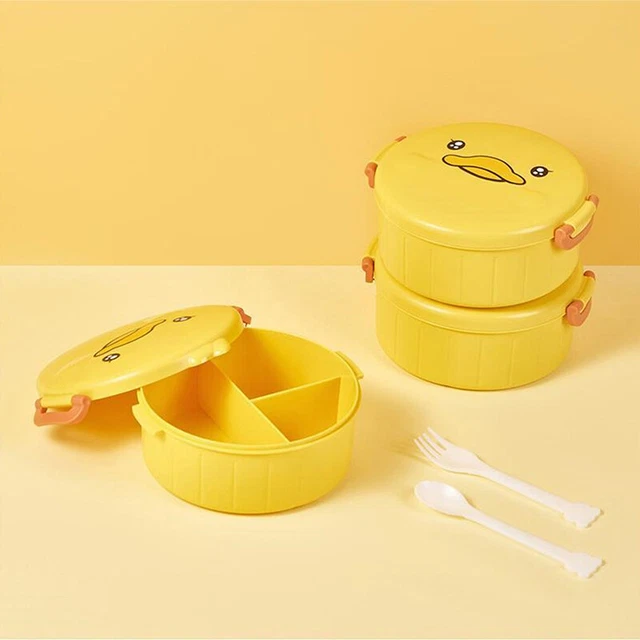 Cartoon Kids Bento Lunch Box Portable Microwave Food Container Child Lunch -DB