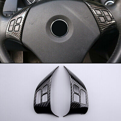 Carbon Fiber Steering Wheel Cover Panel Frame Trim Fit For BMW 3 Series E90 E84