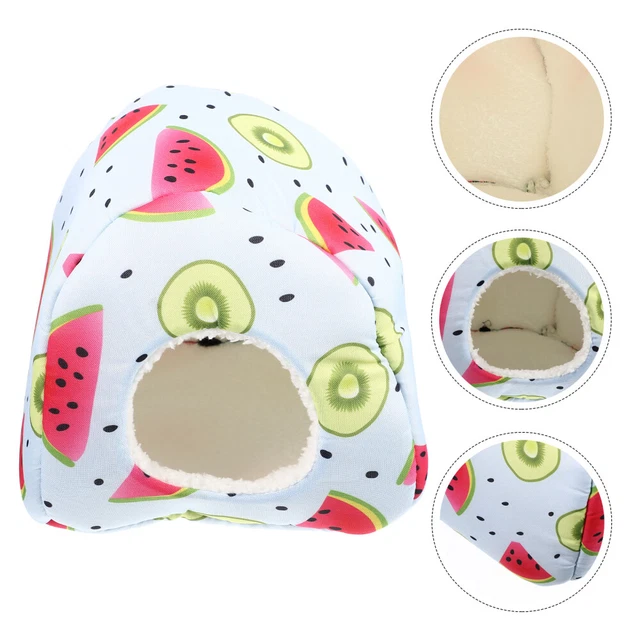 2x Schlafen Frettchen Guinea Pig Hideout Hamster Warme Bett Für Winter Hause 6