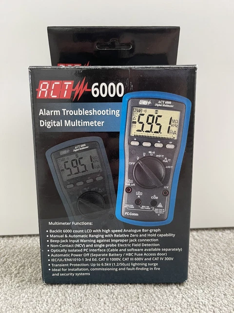 NEW ACT 6000 Digital Multimeter Alarm Troubleshooting £55.00 - PicClick UK