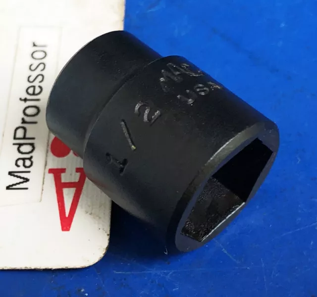 MAC Tool 1/4" drive SAE Fractional 1/2" Shallow 6-point Impact Socket wrench NEW