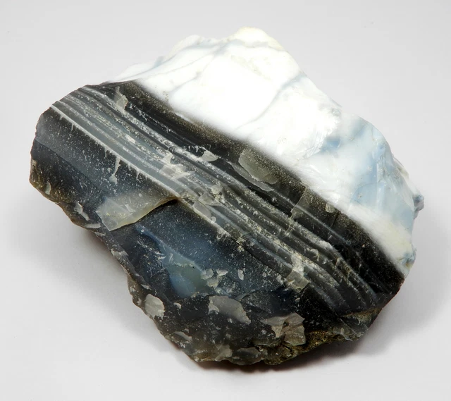 Natural Earth Minded Untreated 868.60 Ct Huge White line Opal Rough Loose Gems