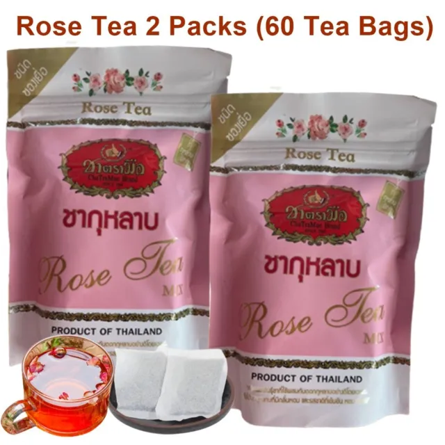 Tea Rose Oolong Drink Beverage Food Herbal Organic Thai Healthy Chatramue 2Packs