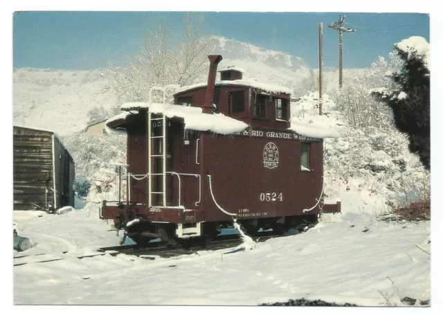 CO Postcard Colorado Railroad Museum RR Train Caboose Narrow Gauge