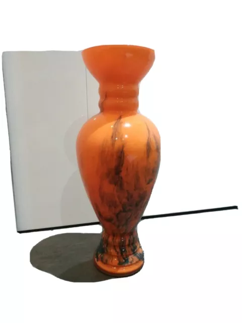 ANCIEN Grand Vase En Verre Soufflé Style Clichy, Murano