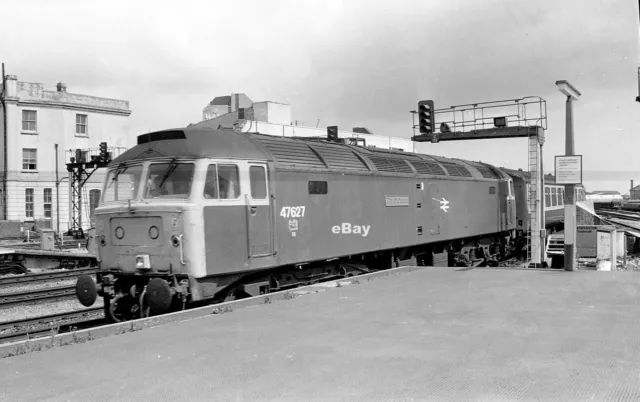 Railway Diesel Negative Type 47 47627 Cardiff Central 25/7/88 + Copyright