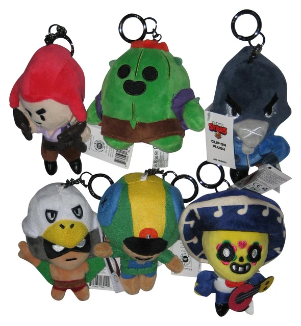 BRAWL STARS LINE Friends Bullsitoy 4-Inch con Clip Peluche Llavero
