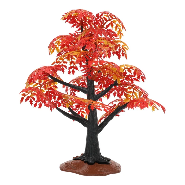 7 Pièces Mini Arbres Paysage En PVC - Décoration Pour Maquettes, Gâteaux, Dioramas - Taille ~24x17x15 Cm