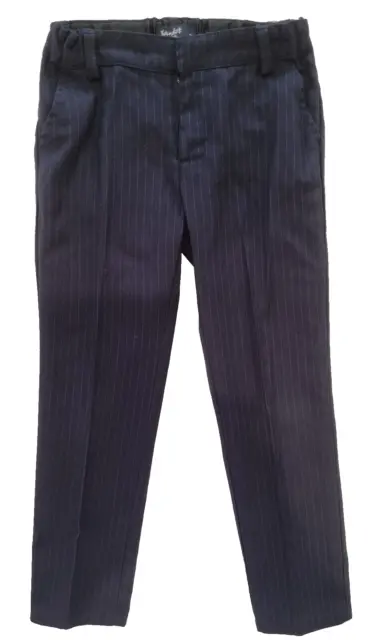 Bardot Junior dark navy blue with pinstripes trousers size 3 GUC