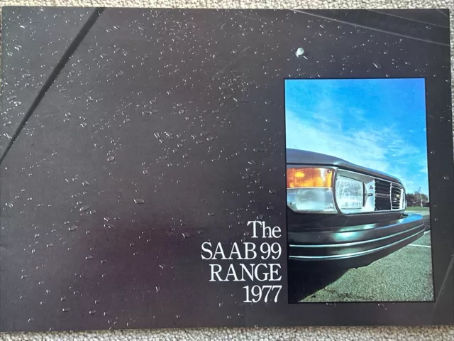 The Saab 99 Car Sales Info Brochure Frameable From 1977