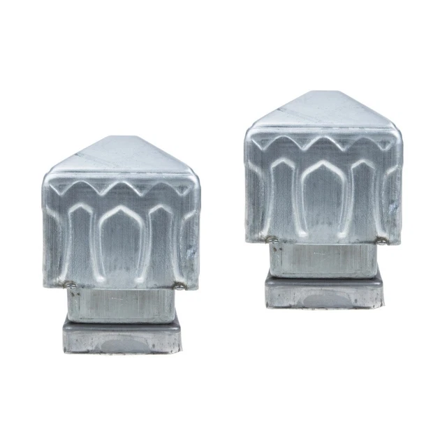 Therwen Lot De 16 Capuchons De Poteau De Clôture Pyramidaux En Aluminium Pour Clôture En Bois, Terrasse, Boîte Aux Lettres, Terrasse, Boîte Aux Lettres, Patio, Lampadaire (marron, Pour 10,2 X 10,2 Cm