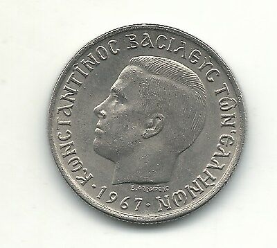 A High Grade Au/Unc 1967 Greece  1 Drachma Coin-Mar134