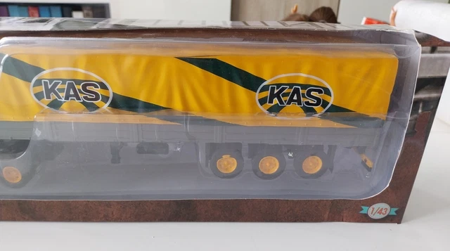 DEFECT 1/43 SEMI remorque Wood Transport de bois camion Truck trailer