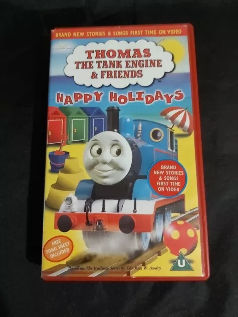 THOMAS THE TANK Engine VHS Tape Happy Holidays including song sheet ...