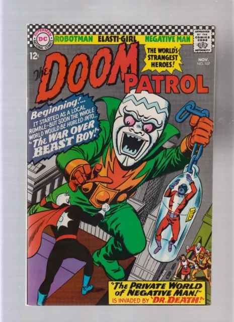 Doom Patrol #107 - The War Over Beast Boy/Bob Brown Cover! (8.0/8.5) 1966