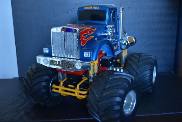 Monster 3 TAMIYA BULLHEAD 4X4X4 Monster Truck 1/10 RC Vintage ESC Servo Receiver ...