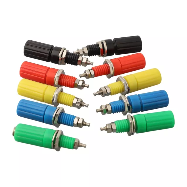 Safe and Reliable 10PCS 4MM Banana Plug Electrical Connector for Audio Systems 3