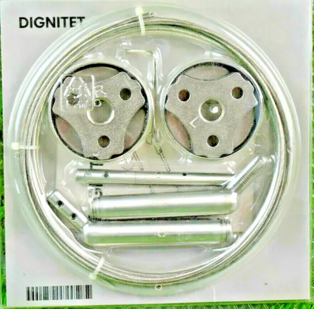 New Ikea Stainless Steel Digntet Curtain Wire 197 Inches(5 meters)