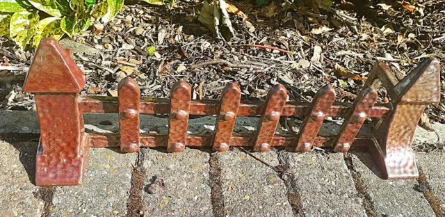 Grille De Garde Frette Vintage Cheminée Grille Rare Château Avant Feu Portecullis Ancien 2