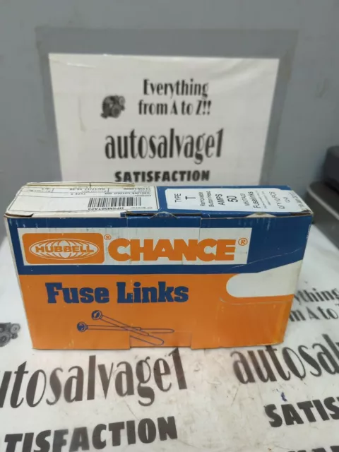 Hubbell-Chance,M50Ta23,Type-T Fuse Link Removeable Head 23 In Length Lot Of 10 2