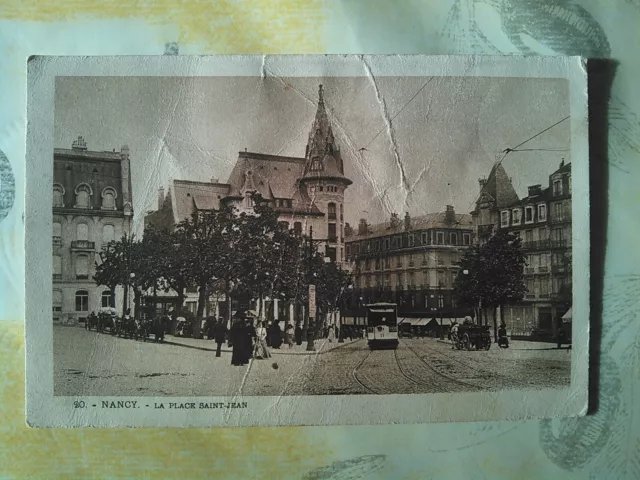 Cpa Nancy Place Saint Jean Animated