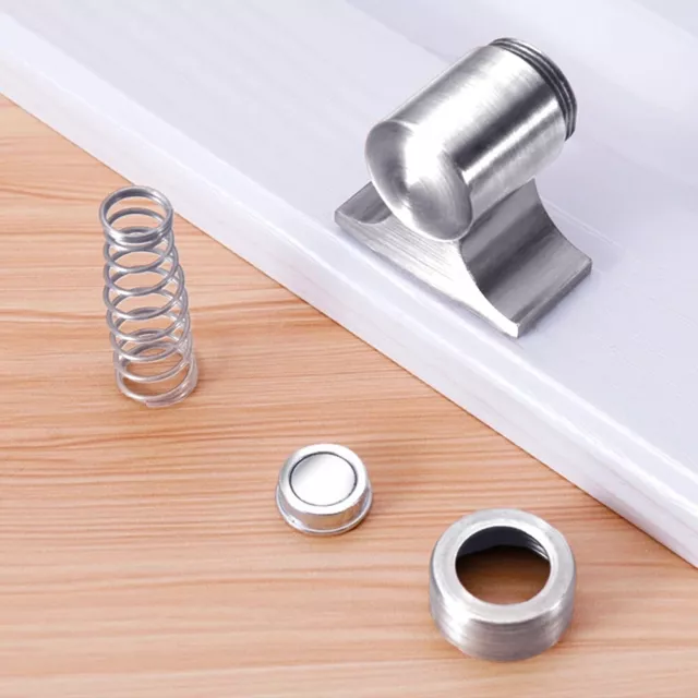 Brass Magnetic Door Stops Punch Free Invisible Door Clip Self and Adhesive