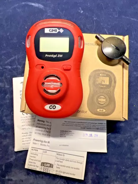 Scott Safety Protege ZM CO Hi 35/HiHi 200ppm Carbon Monoxide Gas Detector