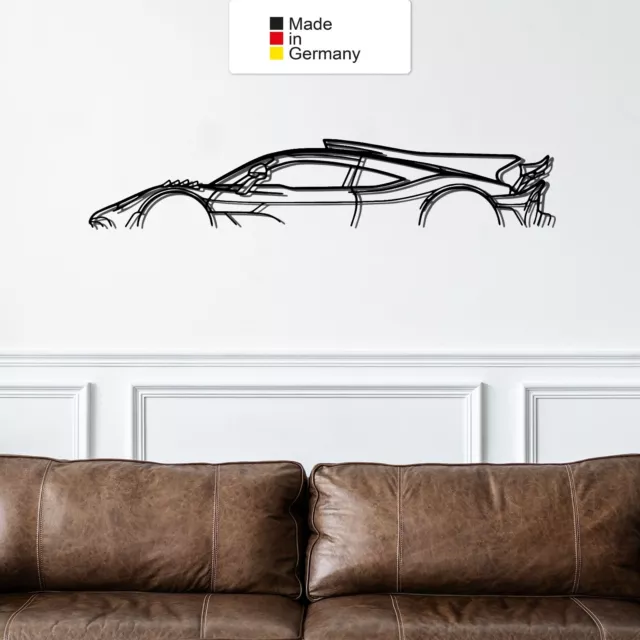 für MERCEDES AMG ONE, Metall Wandbild, Wanddeko, Auto Silhouette, Metal Wall Art