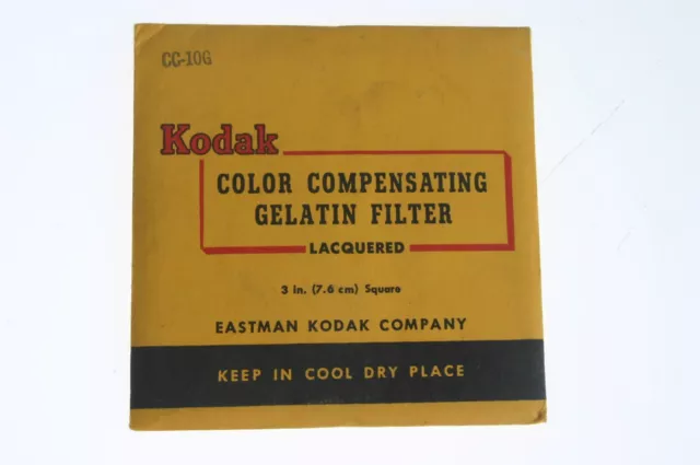 Kodak Wratten Filter (Folienfilter)  Color Grün CC10G /Neu nicht geöffnet 7,6x76