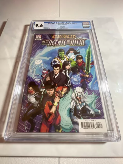 War of the Realms New Agents of Atlas #1 1:50 Zircher Variant CGC 9.6 1st Wave