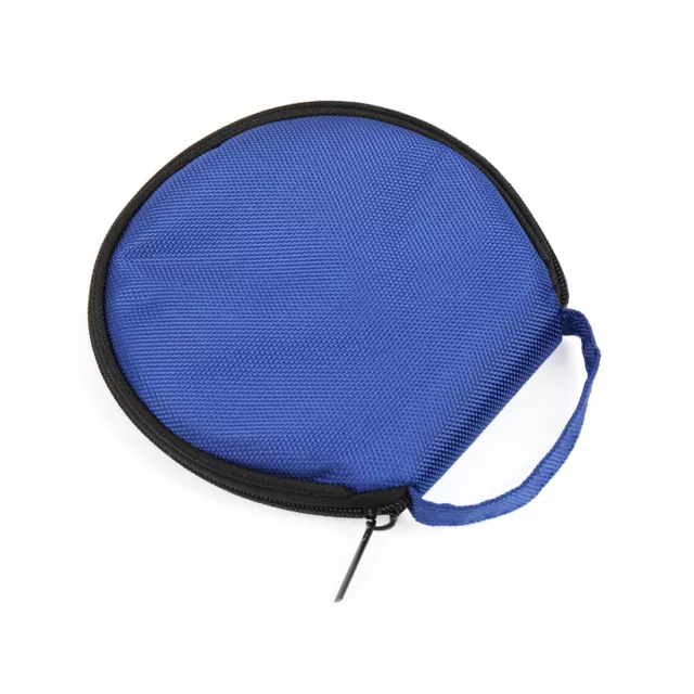 Zipper Closure Blue Nylon 20 Capacity CD VCD DVD Disc Storage Bag Organizer 2