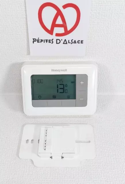 Honeywell T4 T4H110A1023 Thermostat d'ambiance Programmable Sans Fil 7jr Chauffe