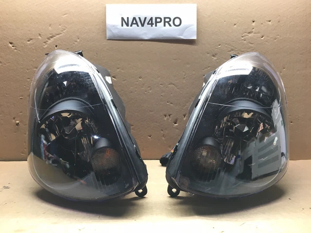 Fit 2003-2004 Infiniti G35 4dr Sedan Black Halogen Headlight  Lamp Pair #H383