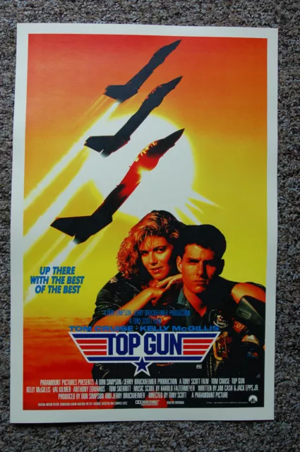 Top Gun Movie Poster Lobby Card #1 Tom Cruise Val Kilmer