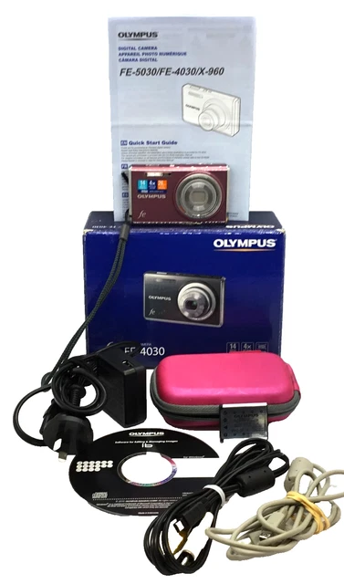 OLYMPUS FE-4030 DIGITAL Camera 14MP 4x Optical Zoom +