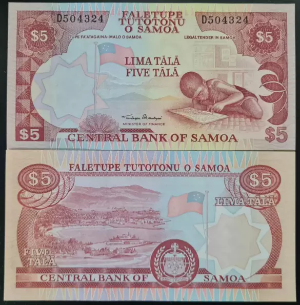 2003 Samoa 5 Tala COMM BANKNOTE UNC