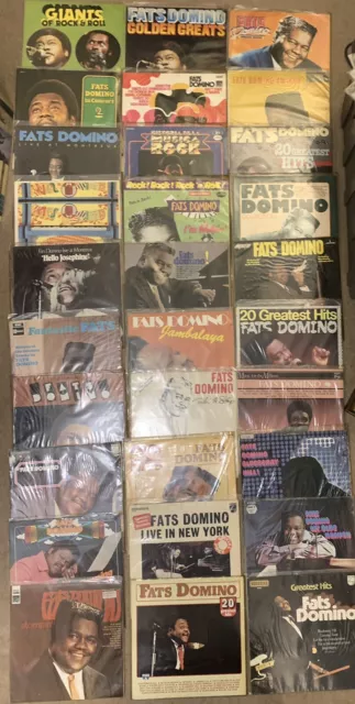 Superb Job Lot Rock & Roll Fats Domino Vinyl Records Lp’s X 30 Many Near Mint