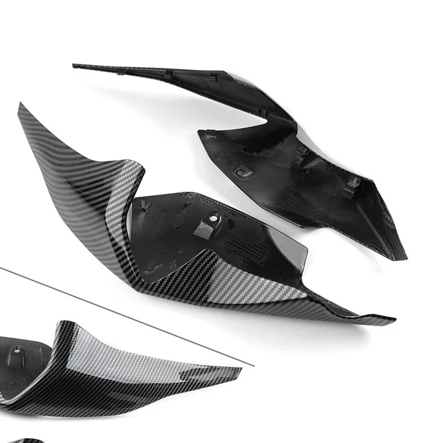 Carénage Avant Moto Ailettes Aérodynamiques Spoilers Latéraux Kit d'ailes Dynamiques Décoratives pour Vélo de Sport (Rouge