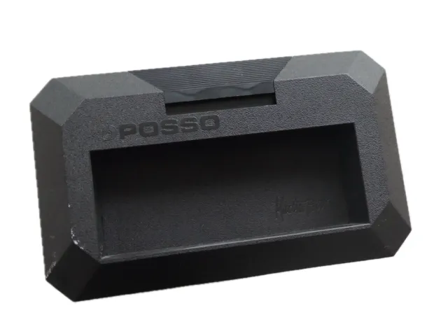 Boite de rangement vintage Media Box Posso noire pour 16 Cassettes Audio. 2