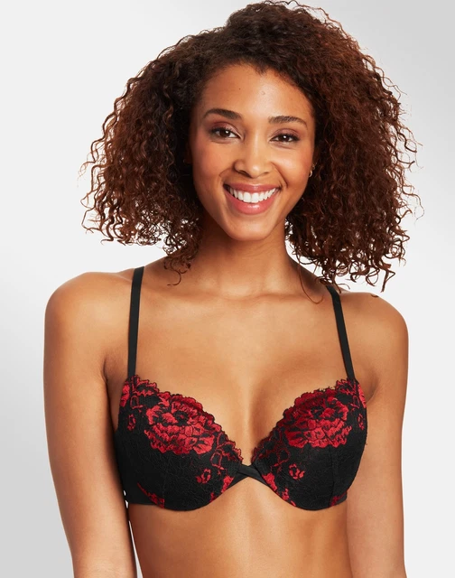 Maidenform Love the Lift Bra Push Up & In Lace Demi Coverage Women's Underwire