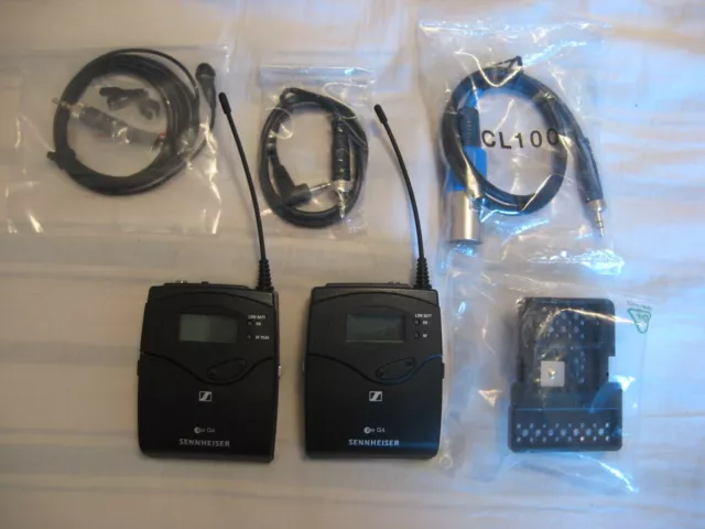 Sennheiser EW100 G4 Camera Radio Mic system, GB freq ch 38, ex-demo, EW112-p #1A