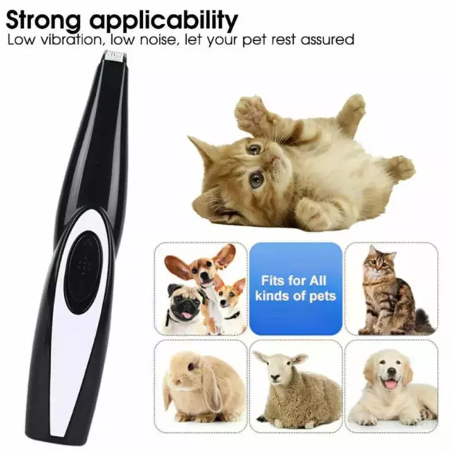 Electric Pet Hair Clippers Dog Cat Feet Paw Shaver Cordless Grooming Trimmer Kit