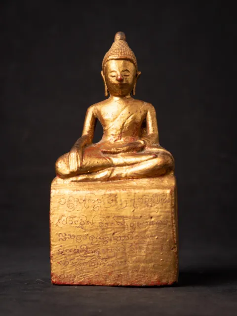Antique wooden Thai Buddha statue from Thailand, 19th century