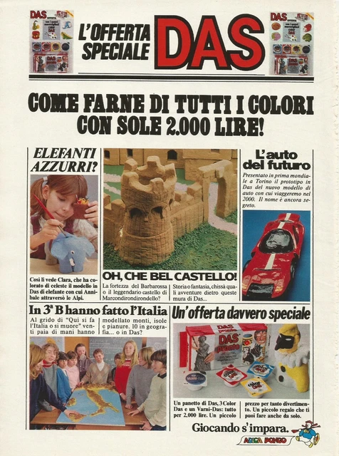 U0453 Offerta speciale DAS, Adica Pongo, Pubblicità vintage 1981, 20 x 28 cm