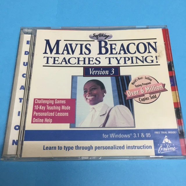 MAVIS BEACON TEACHES Typing Version 3 PC Windows 3.1 95 MAC £11.81 ...