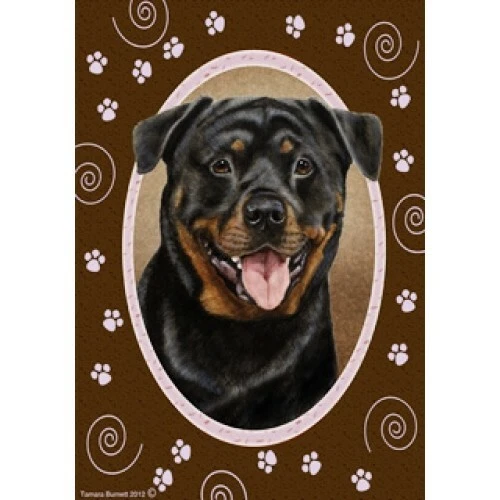Paws House Flag - Rottweiler 17002