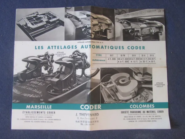 Brochure Attelages Semi Remorque Camions Coder Marseille Colombes Panhard