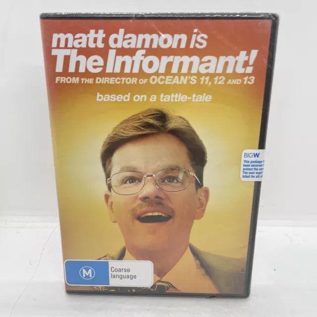 The Informant! (DVD, 2010) Brand New Sealed Region 4 Free Post Au Seller